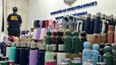 Cuatro personas fueron detenidas por vender termos truchos en el Gran Buenos Aires