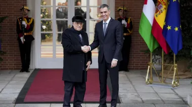 Pedro Sánchez reafirma el respaldo de España a Palestina tras reunirse con Abbas
