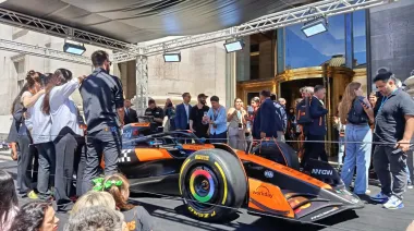 Fórmula 1: el McLaren de Lando Norris está en Buenos Aires y llegará a Mar del Plata