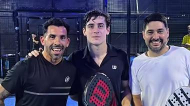 Carlos Tévez y Franco Colapinto jugaron al pádel en Nordelta