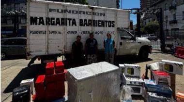 Papá Noel pasó antes y dejó productos decomisados en la Fundación Margarita Barrientos y en el Hospital Garrahan