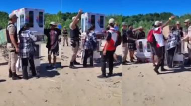 Piedrazos y tiros en un operativo de Prefectura contra el contrabando en la frontera con Bolivia