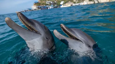 Delfines héroes en el Caribe colombiano: qué hay detrás de Martín y Blue