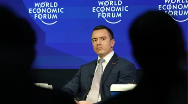 Daniel Noboa en el Foro de Davos: la estrategia que arma su perfil internacional