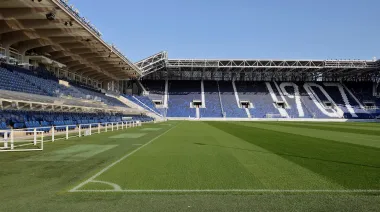 Un hincha inglés humilló la seguridad del estadio New Balance Arena de Atalanta