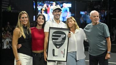 Juan Martín Díaz, homenajeado en el Summer Pro Padel de Mar del Plata