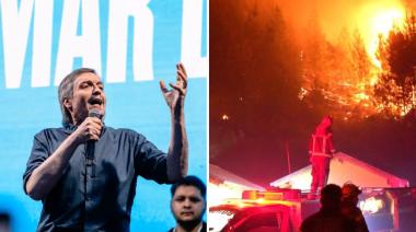 Chubut: el duro aviso de Máximo Kirchner a Milei por la Ley de Manejo del Fuego