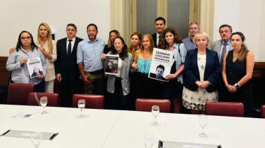 Nahuel Gallo y Germán Giuliani: pedido al Congreso con Bullrich por los rehenes