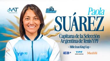Paola Suárez, nueva capitana de la selección argentina de tenis