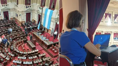 Bronca de Maxi Ferraro en Diputados por el lugar de la prensa: qué pasó arriba