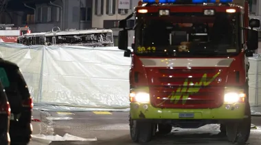 Incendio del autobús en Suiza: creen que un pasajero se prendió fuego