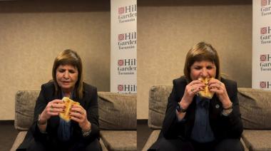 El video de Patricia Bullrich comiendo un sándwich tucumano que se volvió viral