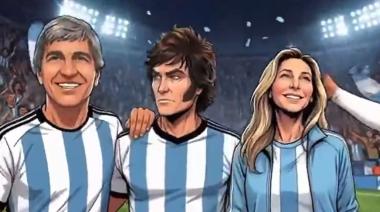 Milei contra los “kukas”: el bizarro video con un relato a lo Víctor Hugo Morales