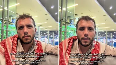 Thiago Ávila deportado de Argentina: el video que grabó desde el aeropuerto