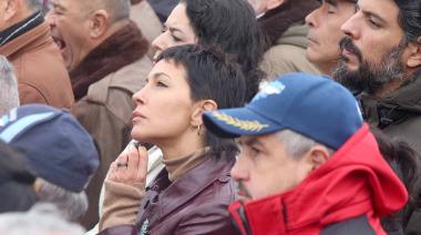 Malvinas: el mensaje de Mayra Mendoza en Tierra del Fuego a 210 km de Kicillof