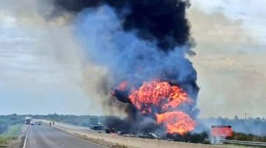 Ruta Nacional 14: un choque entre camiones dejó un muerto y cortó el tránsito
