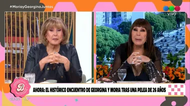Histórico: así fue el dúplex entre Moria Casán y Georgina Barbarossa