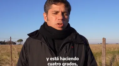 Zona Fría en PBA: dónde grabó un video Kicillof para pedir subsidios al gas