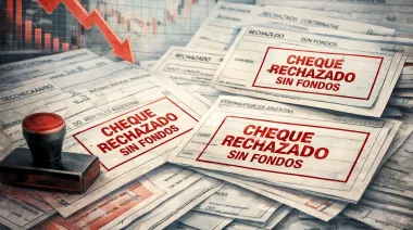 Cheques rechazados: bajaron en abril, pero siguen 60,7% por encima de 2025