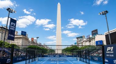 Una cancha de pádel en el Obelisco: el show que abrirá el Premier P1 de Buenos Aires