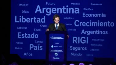 Nube de palabras de Milei: las 20 que más usó en el Latam Economic Forum