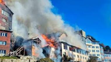 Hotel Huemul de Bariloche: investigan si una quema de hojas desató el incendio