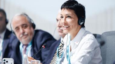 Mayra Mendoza en la ONU: así busca destrabar una obra para 900 mil quilmeños