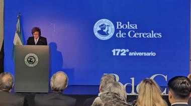 El presidente Javier Milei anunció la baja de retenciones para trigo, cebada y soja