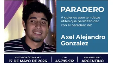 Ministerio de Seguridad ofrece $10 millones por Axel González: la Justicia de Chaco investiga