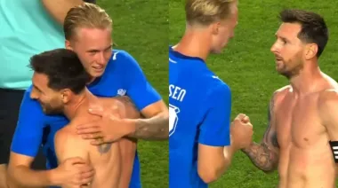 El reencuentro de Messi y el récord que batió en el último amistoso con Islandia