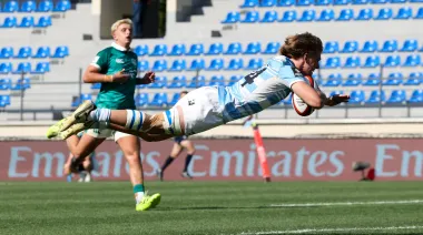 Con un try espectacular, Los Pumitas golearon a Irlanda en el Mundial de Georgia