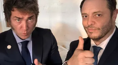 Milei reaparece junto a Reidel tras su polémico paso por Nucleoeléctrica
