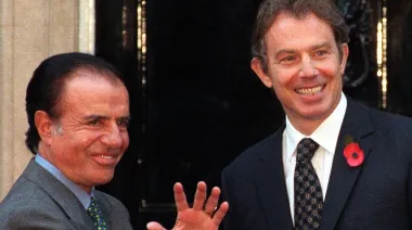 Argentina vs. Inglaterra: cuando Menem habló de David Beckham en Londres