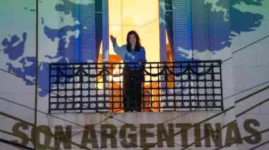 El festejo por la Selección dejó una postal política con Cristina en el balcón