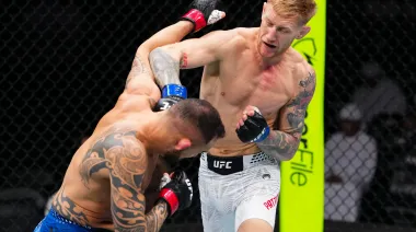 Un golpe que sintió toda Argentina: Ponzinibbio cayó por KO en su regreso a la UFC