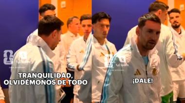 La arenga de Messi antes de la final: "algo pasó" se volvió tendencia entre los hinchas