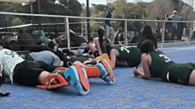 Balacera en un partido de hockey: las jugadoras se tiraron al piso y el club cerró sus puertas