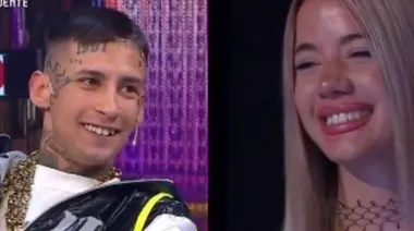 Así fue el día en que L-Gante presentó a Candela Arizaga en el programa de Fer Dente