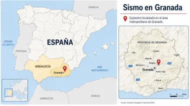 España vuelve a temblar: Granada registra un sismo de 5 tras Colombia y Venezuela