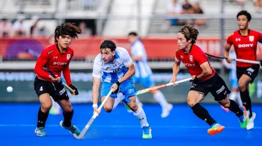 Los Leones golearon 3-0 a Japón en su estreno mundialista en Amstelveen