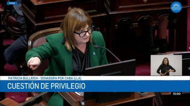 Bullrich bancó a Milei contra Lula, pero le tiró un reproche en el Senado
