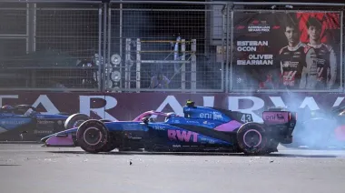 Cómo fue el choque de Colapinto a Gasly por el que abandonó el GP de Azerbaiyán