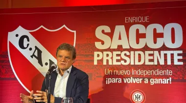 Enrique Sacco presentó su candidatura en Independiente: qué dijo sobre las SAD