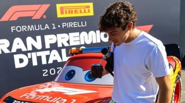 Colapinto se cruzó con el Rayo McQueen en Monza y protagonizó un blooper viral