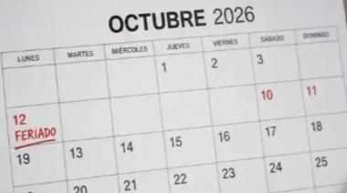 Fin de semana largo de octubre 2026: qué día cae el feriado y qué se conmemora
