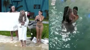 Jessica de GH Uruguay se metió desnuda a la pileta y desató un escándalo: el video