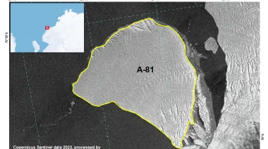 El iceberg A-81 llegó a las Georgias del Sur y la NASA detectó que perdió velocidad