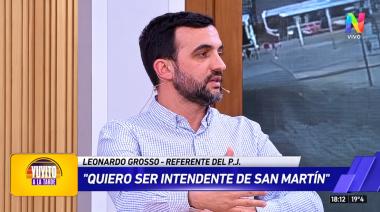 Leonardo Grosso quiere ser intendente de San Martín: "No le tengo miedo a los narcos"