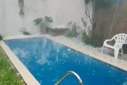 Jueves nada Santo: una fuerte tormenta de lluvia y granizo se abatió en el AMBA