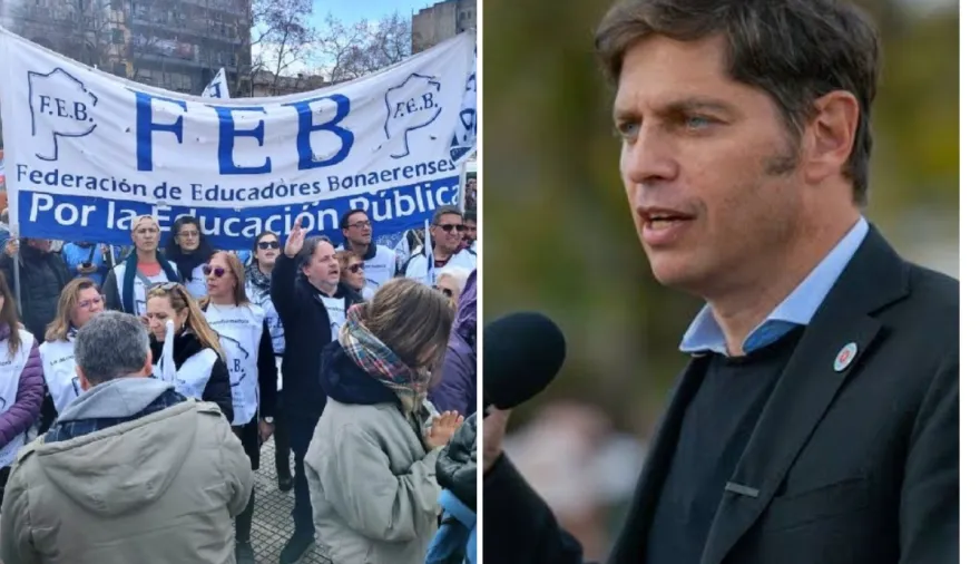 Un gremio de docentes rechazó una propuesta económica de Kicillof y anunció un paro